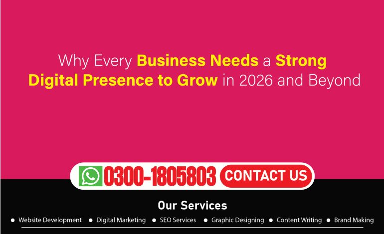 Why Every Business Needs a Strong Digital Presence to Grow in 2026 and Beyond