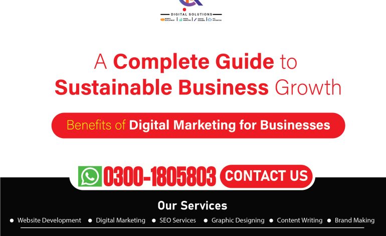 Benefits of Digital Marketing for Businesses: A Complete Guide to Sustainable Business Growth