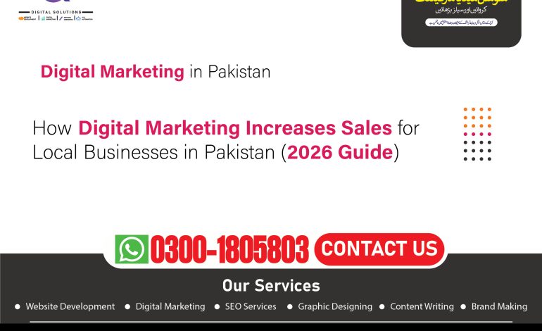 How Digital Marketing Increases Sales for Local Businesses in Pakistan (2026 Guide)